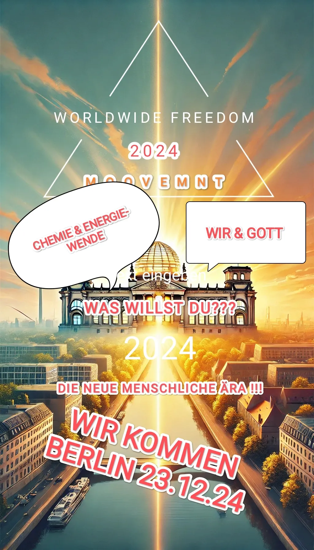Dauerkundgebung – Predigt zur Botschaft Gottes, Berlin, 23.11.–23.12.2024
